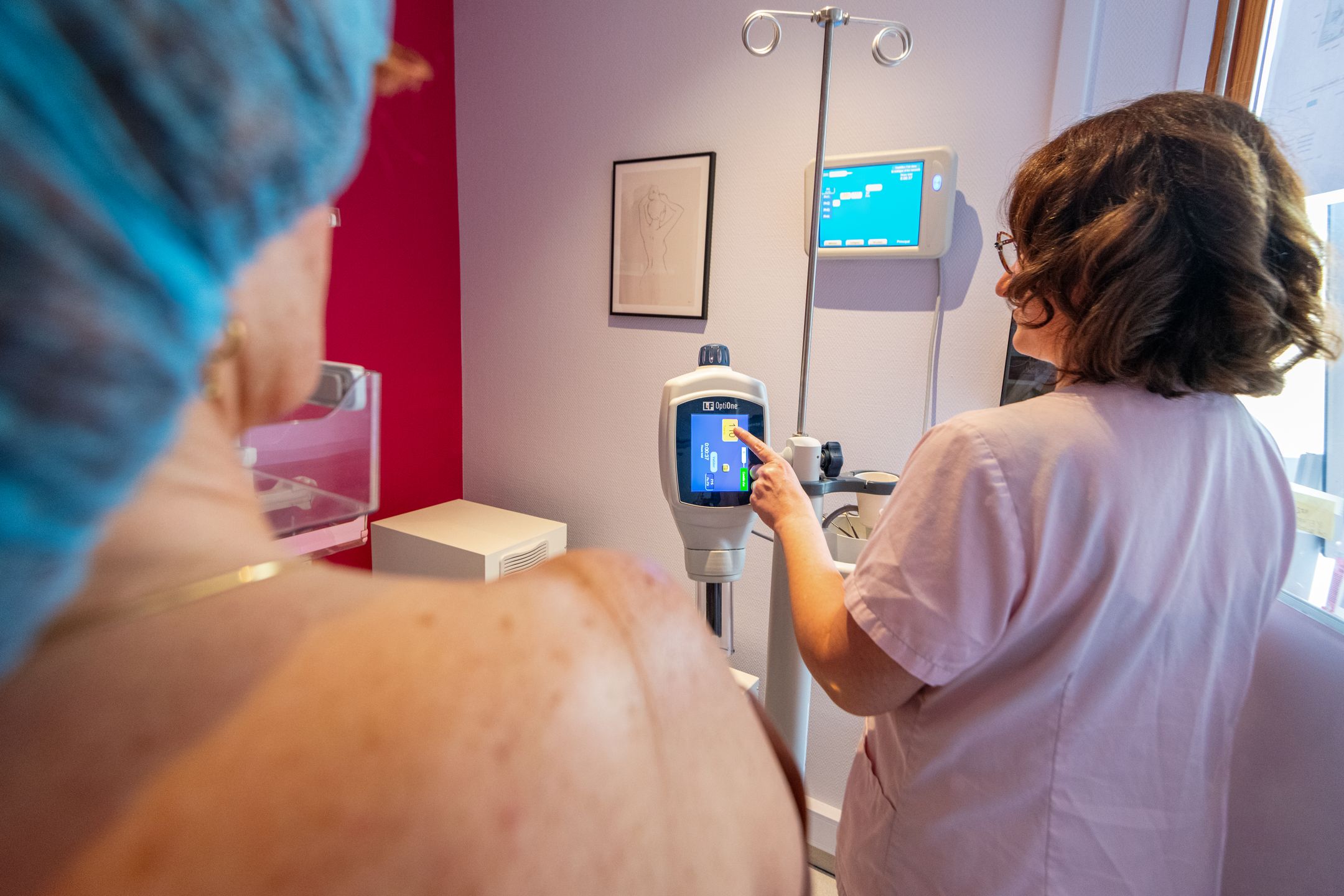 Examen d'angiomammographie